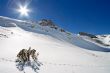 sunlight on pure snow