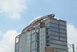 Curved Brick and Glass Building