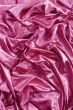 Pink wrinkled silk fabric