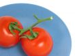 Two red tomatoes