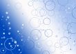 Blue bubbles background