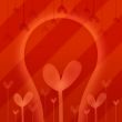 Abstraction with heart in red