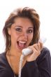 Latin girl with phone