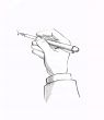 hand with  pen