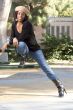 girl in jeans and boots