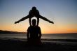 Handstand at sunset