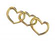 Heart gold costume jewellery