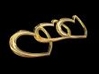Heart gold costume jewellery