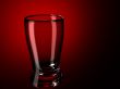 glass on a red