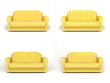 sofa on white background