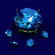 Magnificent gift brilliants diamonds of an ornament