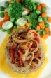 Chicken Patty On A Bed Of Pumpkin
