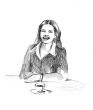 Business woman with cup of tea