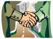 Business handshake