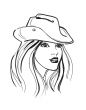 girl in hat