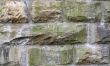 Stone Block Wall with Water Damage
