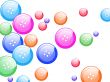  Colored buttons, fashion