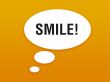 Talking button with smile