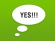 Talking button with yes