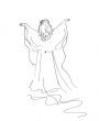 Pop star in long dress
