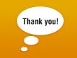 wallpaper with talking bubble and thanking