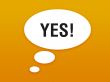 Talking button with yes