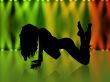 Sexy young girl in night club