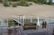 Pier in the Ob`, the island 1