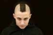 Teenager with mohawk