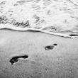 Footsteps on the Beach