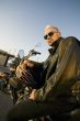 Motorcycle Punk with Leather Jacket