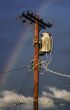 Power Pole and Rainbow