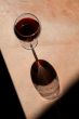 Wine Glass with Dramatic Shadow