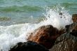Wet sea stones