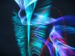 Abstraction with blue lights