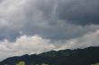 Rainy clouds in mountains