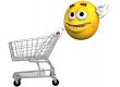 Smiley Emoticon Shopper Shopping Cart