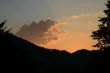 Sunset above the mountain