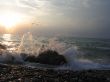 Storm and sunset