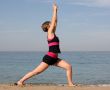 Beach yoga