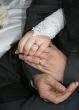 Hands with wedding rings