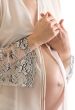 pregnant woman on a white background