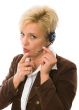 businesswoman with headset