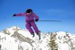 Skier jumping