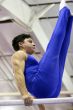 Gymnast on parallel bars