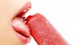 ice-cream, lips and tongue