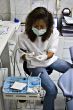Dentist working