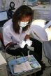 Dentist working