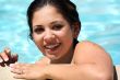 Girl in a pool