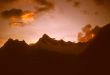 Sunset over the Andes